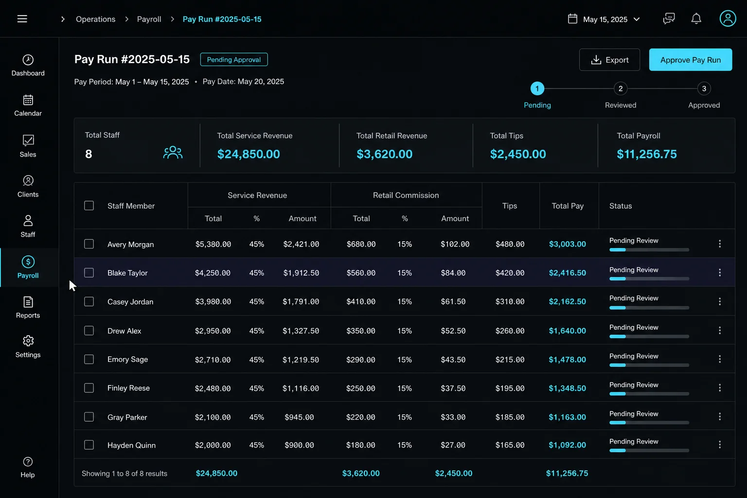 Salon Payroll Engine